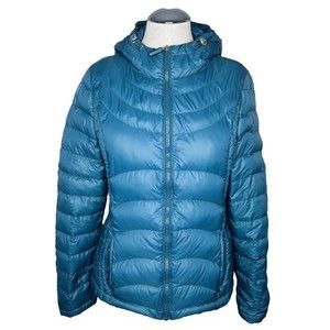 Andrew Marc Packable Down Puffer Coat sz S * Teal Lightweight Jacket Premium
